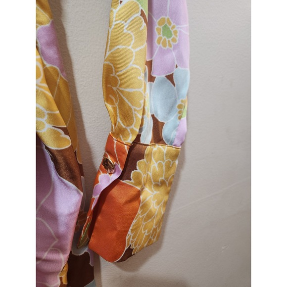 Forever 21 Retro Floral Print Button Front Tie Waist Shirt Dress Women Size S - Picture 3 of 8